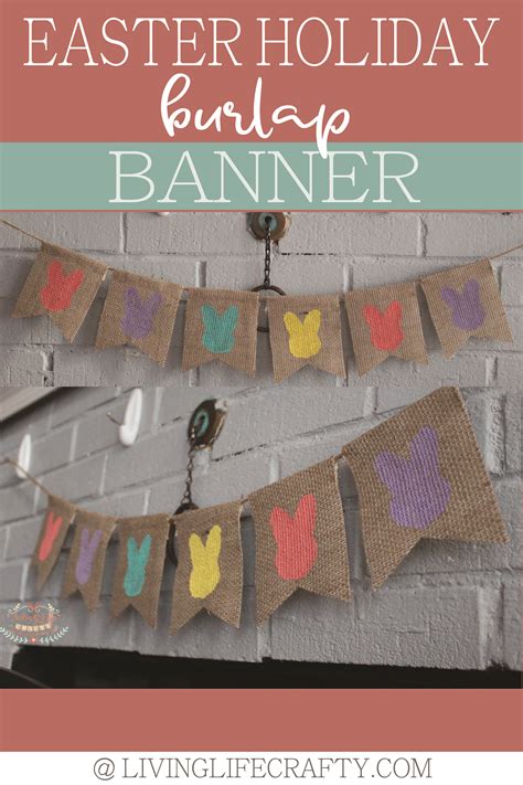 Easter Peep Holiday Burlap Banner in 2020 | Easter burlap banner, Holiday banner, Burlap banner