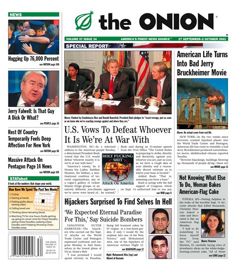 Remembering The Onions 911 Issue ‘everyone Thought This Would Be Our
