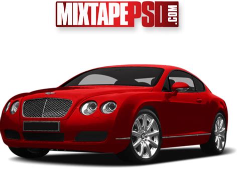 Red Bentley Sports Car Psd Official Psds