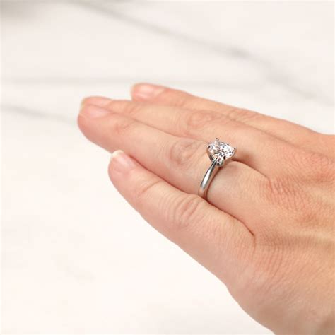 Engagement Rings Solitare Tiffany Style Solitaire Engagement Ring