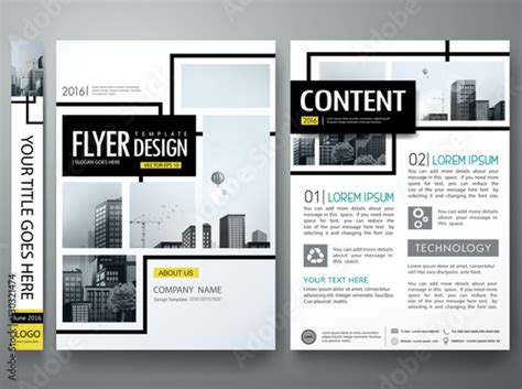 Portfolio Design Template Vectorminimal Brochure Report Business