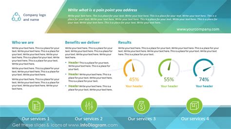 One Pager Leaflet Presentation Company Snapshot One Pager Template