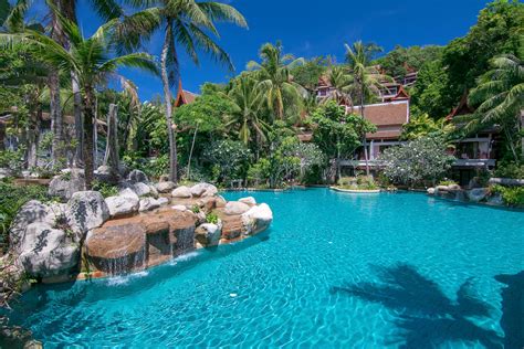 Phuket Public Infinity Pool Kamala Thavorn Beach Village Resort Spa Thailand Thavorn Palm