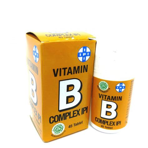Jual Vitamin B Complex Ipi Tabl Btl 45`s Shopee Indonesia