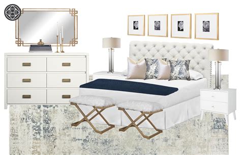 Contemporary Glam Bedroom Design By Havenly Interior Designer Erin