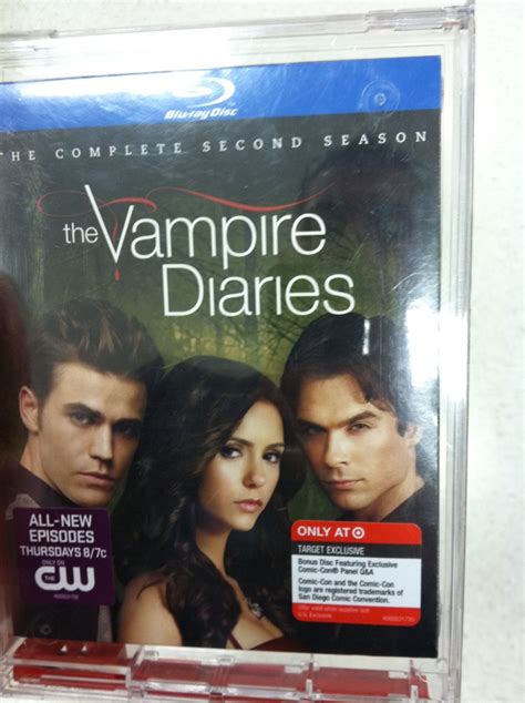Blu Ray And Dvd Exclusives The Vampire Diaries Complete Second Season