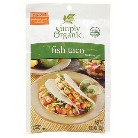 Simply Organic Seasoning Mix Fish Taco 113 Oz