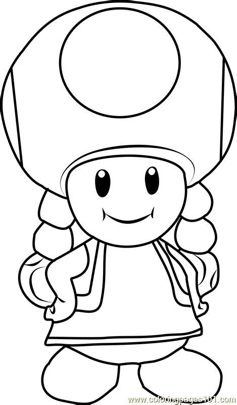 We have collected 38+ super mario toad coloring page images of various designs for you to. Toad And Toadette Coloring Pages | Coloring pages, Free ...