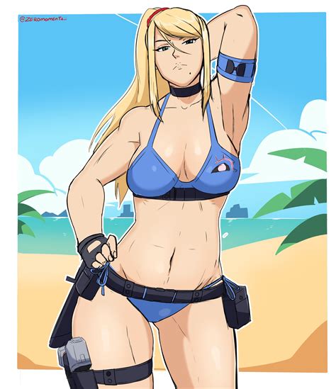 Rule 34 Abs Belt Biceps Blonde Hair Metroid Muscular Female Nintendo