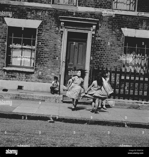 Children Playing Outside 1950s Stock Photos And Children Playing Outside