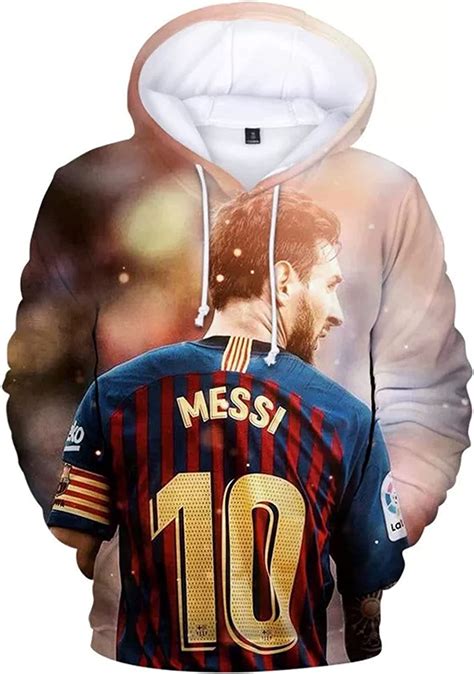 Fc Barcelona Lionel Messi 10 Pullover Hoodie V4