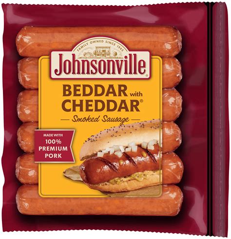 Johnsonville Beddar With Cheddar Smoked Sausages 6 Count 14 Oz