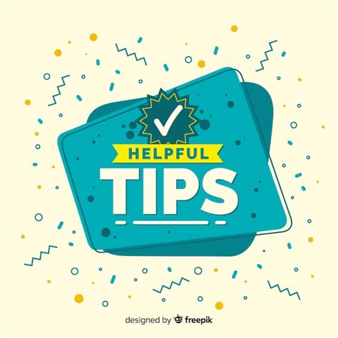 Free Vector Flat Helpful Tips Concept