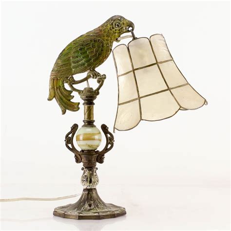 Vintage Art Deco Parrot Table Lamp Ebth