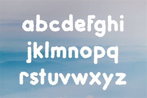 Fluffy Cloud Typeface By Hipfonts On Dribbble