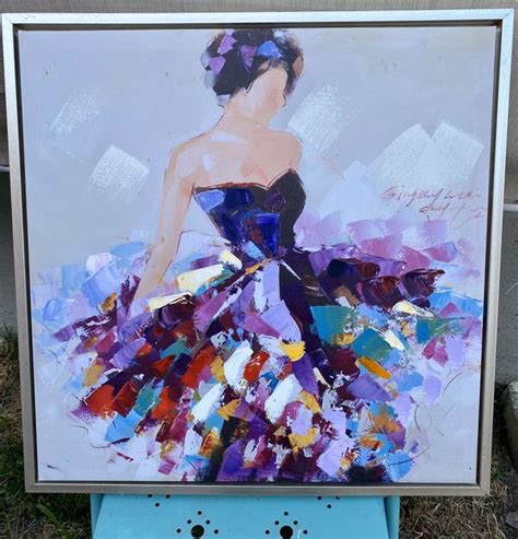 Painting Lady In Dress Canvas For Sale In French Camp Ca Offerup In