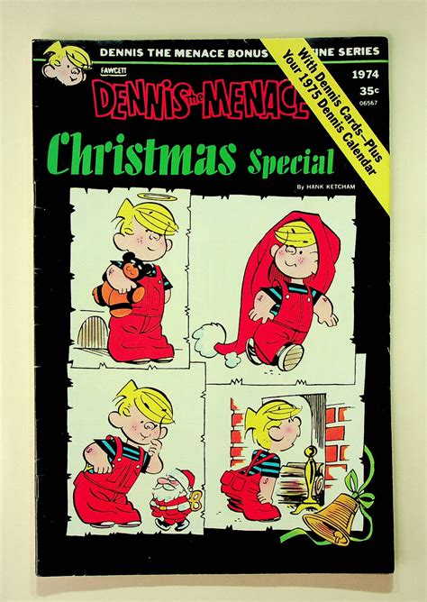 Dennis The Menace Christmas Special 134 Oct 1974 Fawcett Very