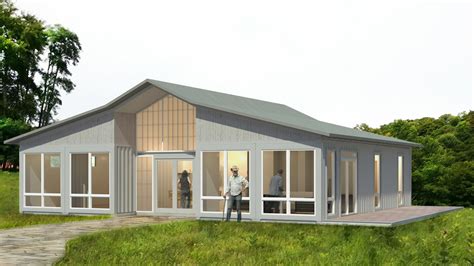 Rendering Of A 4 X 40ft Shipping Container Home Container House