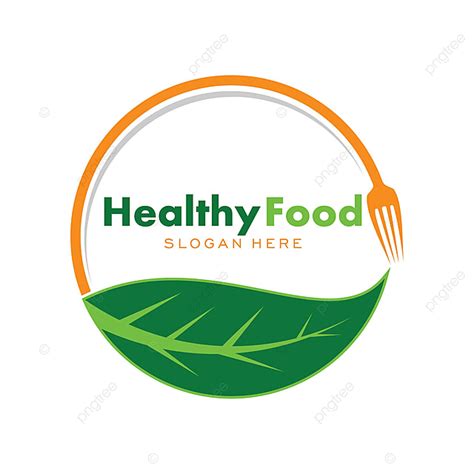 Healthy Food Logo Template Emblem Design Concept Creative