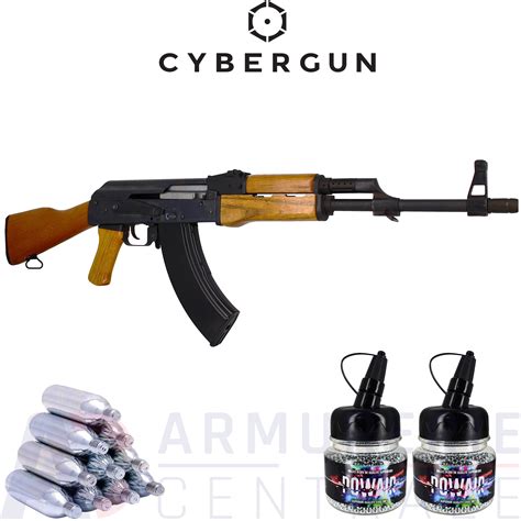 Pack Cybergun Ak47 Co2 Kalashnikov 45 Mm Bb 19 Joules Armurerie