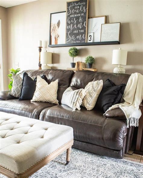 10 Dark Brown Sofa Living Room Ideas