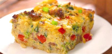 Sausage Egg And Cheese Hash Brown Casserole Recipe Tiphero