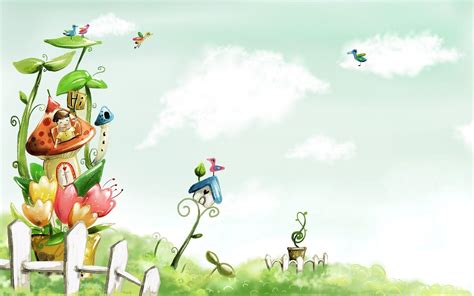 Spring Time Cartoons Wallpapers Wallpaper Cave