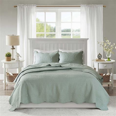 Madison Park Tuscany Piece Full Queen Coverlet Set In Ivory Bed Bath Beyond Coverlet Set