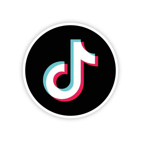 Tiktok icon illustrations & vectors. Social Media Icon - TikTok Logo Round 18" Tall | For Yard ...