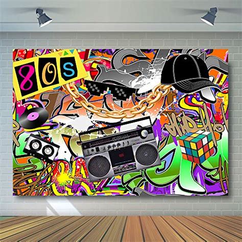 Mua Comophoto Hip Pop 80s Themed Backdrop 80s Graffiti Music