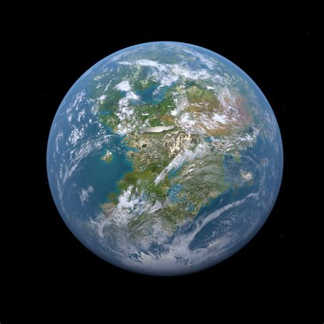 3d Model Earth Like Planet Alien Planet 8k Vr Ar Low Poly Cgtrader