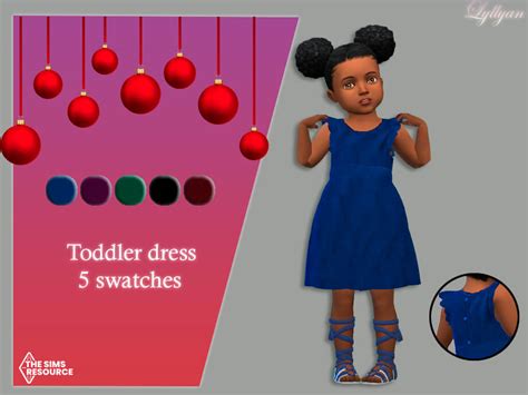 Sims 4 Toddler Dress Bruna By Lyllyan The Sims Book