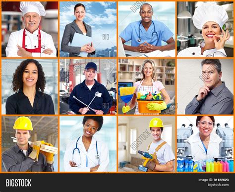 Group Professional Workers People Image And Photo Bigstock