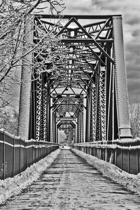 Snow Covered Bridge New England