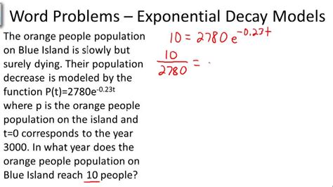 Exponential Decay Models Precalculus Example 1 Video Algebra