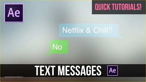 Free after Effects Text Templates Of Quick Tutorials Text Message Chat