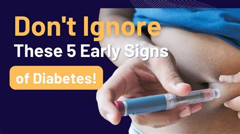 Spotting Diabetes Early Signs You Shouldn T Ignore Youtube