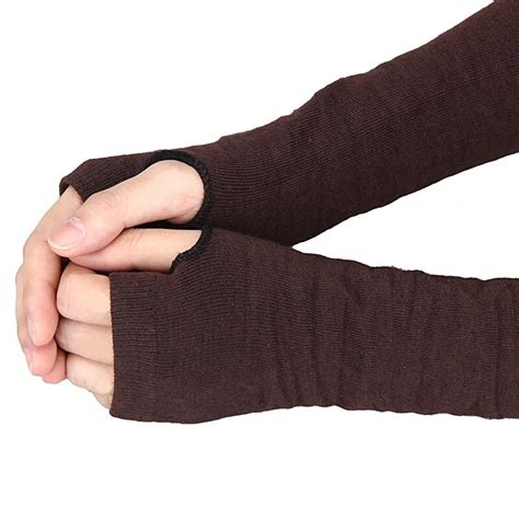 New Arrive Female Long Gloves Without Fingers Winter Wrist Arm Hand