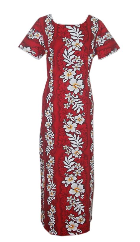 Hibiscus Red Cotton Sweet Dream Hawaiian Dress Jade Fashion