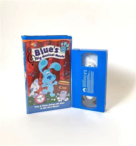 Blues Clues Blues Big Musical Movie Vhs 2000 Nickelodeon Nick Jr Rare