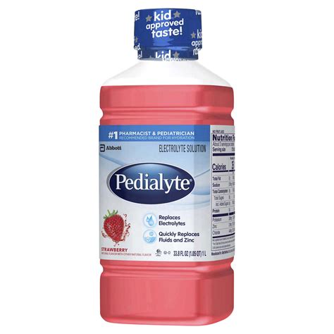 Pedialyte Electrolyte Solution Strawberry 11 Qt Baby And Toddler Food