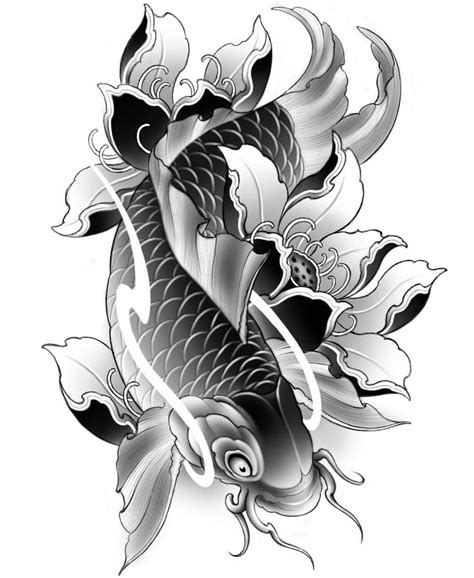 Japanese Koi Fish Tattoo Design Body Tattoo Art