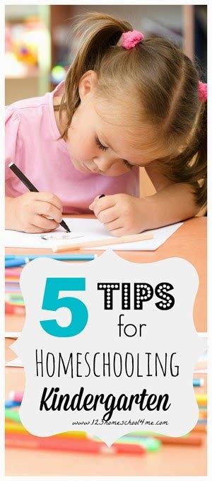 5 Tips For Homeschooling A Kindergartener