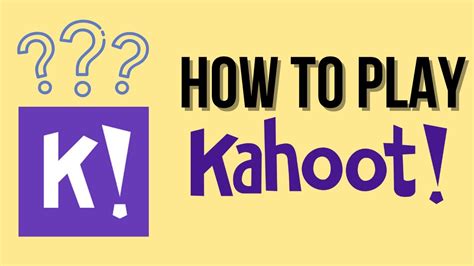 How To Play Kahoot Youtube