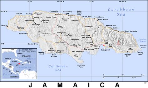 Jm · Jamaica · Public Domain Maps By Pat The Free Open Source