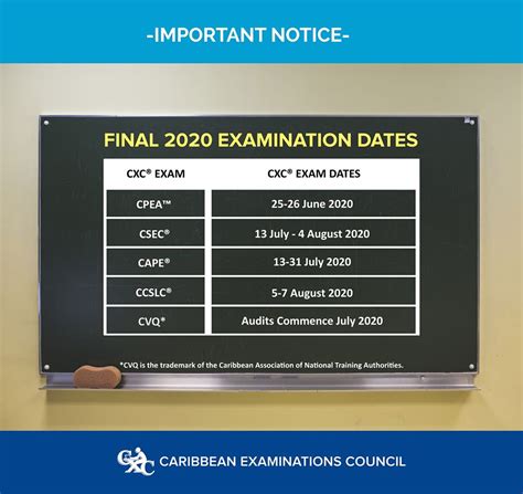 Notice Cxc Releases New Examination Timetables Antigua News Room