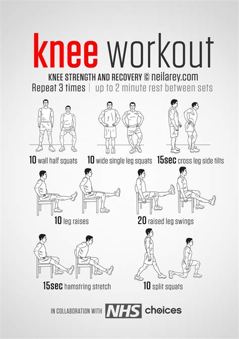 Knee Strength And Recovery Workout Knee Exercises Knee Strength