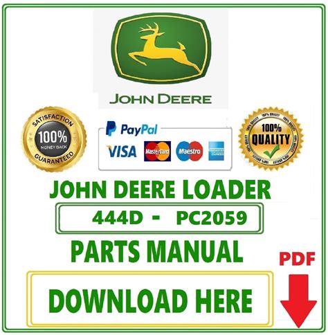 John Deere 444d Loader Parts Catalog Manual Download Pdf Pc2059