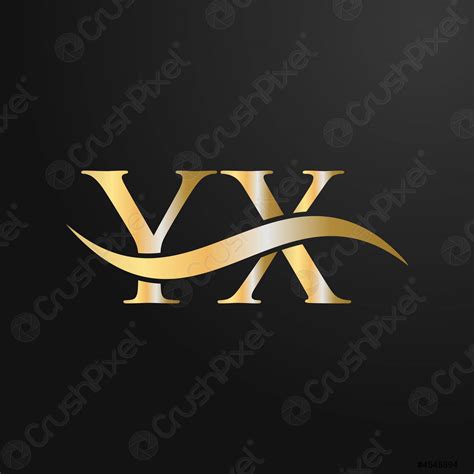 letter yx logo design template yx y x letter logo stock vector 4545894 crushpixel