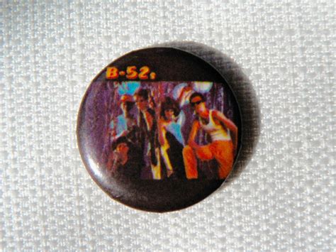 Vintage Early 80s B 52s Band Photo Pin Button Badge Etsy Band